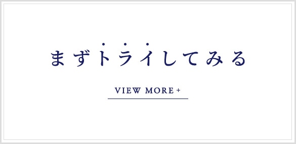 まずトライしてみる VIEW MORE