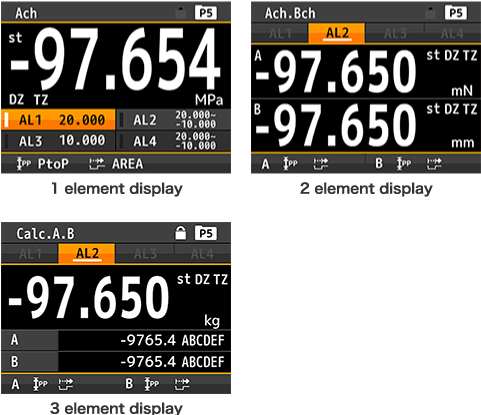 1 factor display/2 factor display/3 factor display