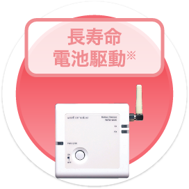 長寿命電池駆動※