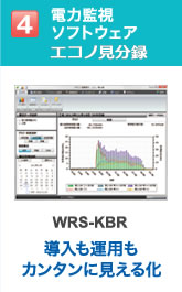 電力監視ソフトウェアエコノ見分録：WRS-KBR 導入も運用もカンタンに見える化