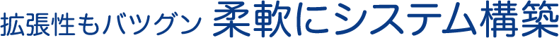 拡張性もバツグン 柔軟にシステム構築