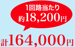 1回路当たり 約18,200円 計164,000円