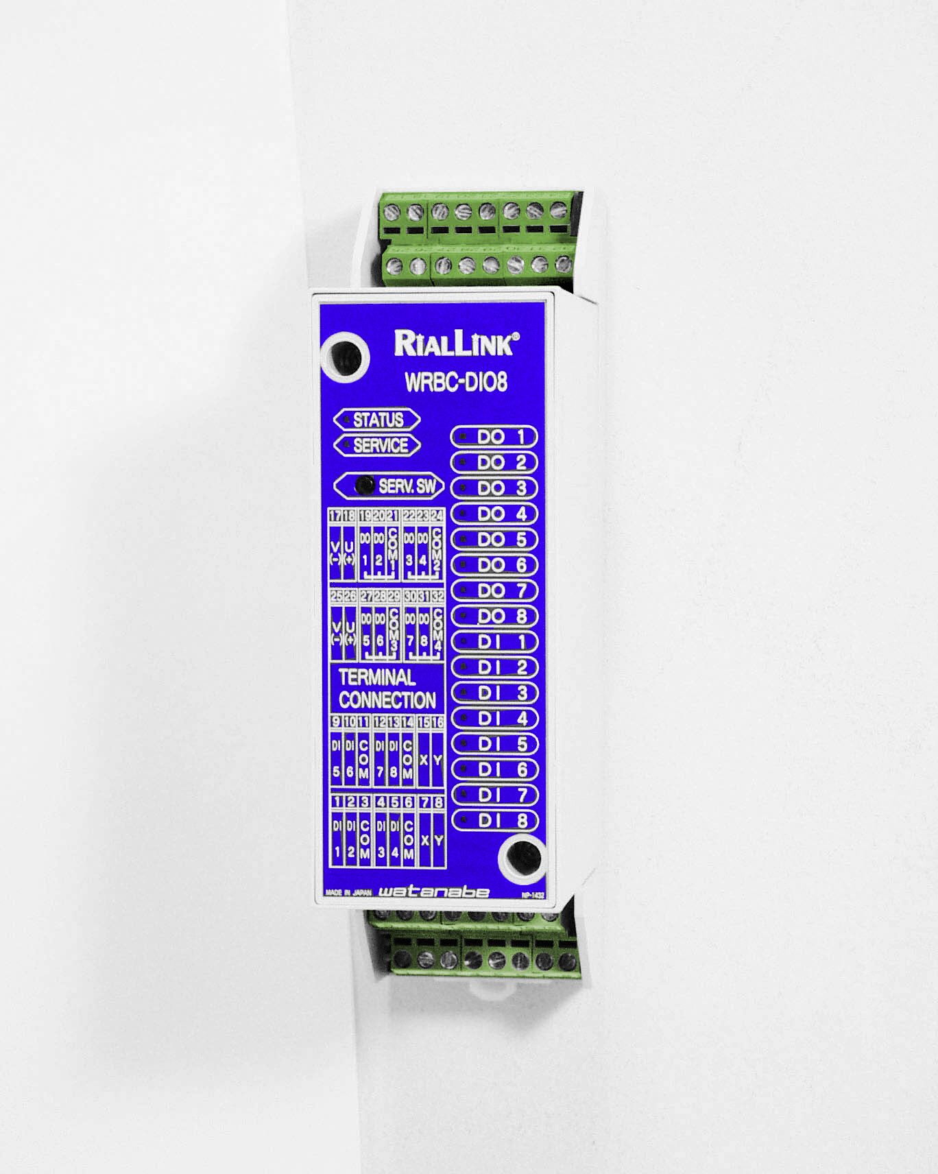 リモートI/O | デジタル入出力モジュール（8点入出力） | WRBC